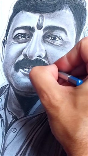 Hyper-Realistic Charcoal Portrait Artwork | How to Draw Pencil Sketch Subscribe #shorts #art #viral