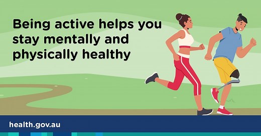 Did you know that being physically active has many benefits, not only for your physical health but also your mental health? Regular physical activity causes your brain to release endorphins and serotonin that help improve your mood. 🏃 If you struggle being motivated to be regularly active, you can: 📈 choose an activity that fits with your routine 🏟️ join a local group to make it more social 💭 remind yourself that being active can boost your energy and help you to sleep better. You can pick s