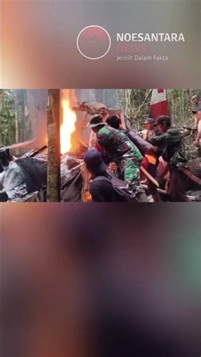 Detik-Detik Evakuasi Pilot Pelita Air Usai Pesawat Jatuh di Nunukan
