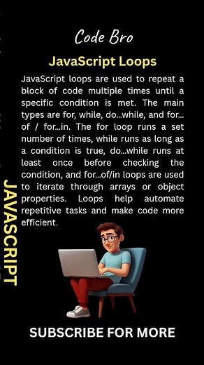 JavaScript Loops Explained in 30 Seconds #shorts