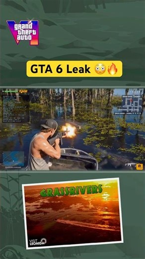 GTA 6 New Leak Crocodile 🐊 Pre-Order 💥🙆, Grassriver Gameplay , #gta6 #action #gta #leak #ps5