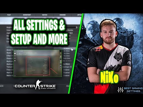 NiKo CSGO Settings, Monitor Settings, Crosshair, Viewmodel, Gear and Settings 2021