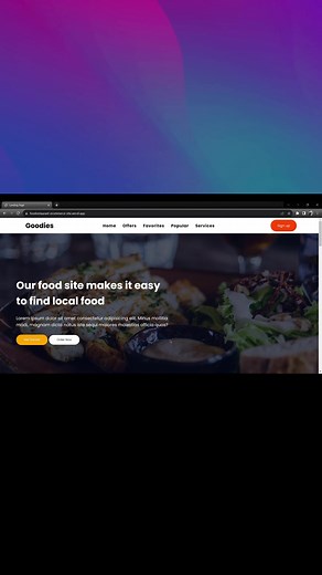 Responsive E-Commerce Restaurant Website Design