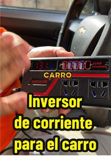 ¡Carga tu laptop y más en el auto! 🚗 Este inversor convierte la energía de tu carro en un enchufe real y puertos USB. ¡Compacto, seguro y perfecto para viajes largos o trabajo móvil! #inversordecorriente #accesoriosauto #viajes #tecnologia #tiktokshop