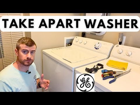 How to Take Apart GE Top Load Washer - Front and Top Panels