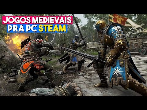 TOP 10 MELHORES JOGOS MEDIEVAIS PARA PC STEAM 2022!