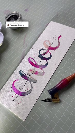 How to Write and Pronounce the Name Chloe | Lettering Process