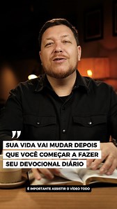 Como fazer um devocional diário com Deus. Ninguém sustenta uma vida pública de vitórias sem uma vida secreta de oração. O devocional não é um ritual religioso para "pagar pedágio" para Deus. É a sua fonte de vida. É no secreto que: 1. A ansiedade é trocada pela Paz. 2. A confusão é trocada pela Sabedoria. 3. A fraqueza é trocada pela Força. Não negocie os primeiros minutos do seu dia. Antes de falar com qualquer pessoa, fale com Deus. Antes de ler as notícias ruins do mundo, leia a Boa Notícia d