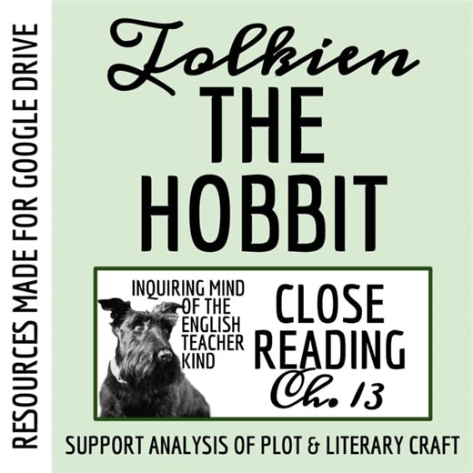 The Hobbit Chapter 13 Literary Craft Analysis Worksheet | Close Reading | Google