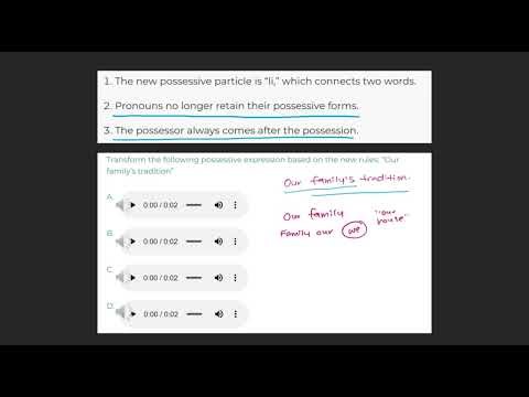 Free Practice Question - DLAB-Style Possessives Question 3