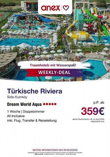 ✈️ ANEX Tour – neue Reiseangebote zu attraktiven Preisen