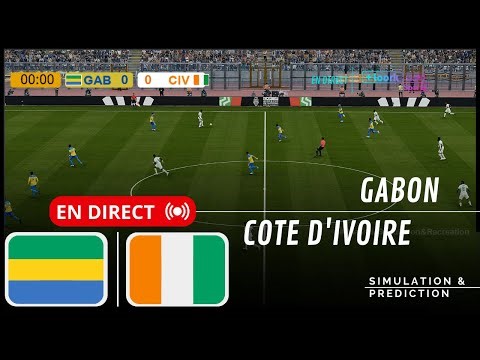 GABON 2-3 COTE D'IVOIRE RÉSUMÉ 🇬🇦🇨🇮 | Coupe d'Afrique des Nations 2025 | Simulation de jeu vidéo
