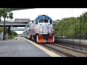 Tri-Rail: 1985/89 GM-EMD GP49/Bombardier Bi-Levels Tri Rail Local #816 at Fort Lauderdale Station