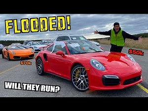 Buying FLOODED Supercars at Salvage Auction for CHEAP!