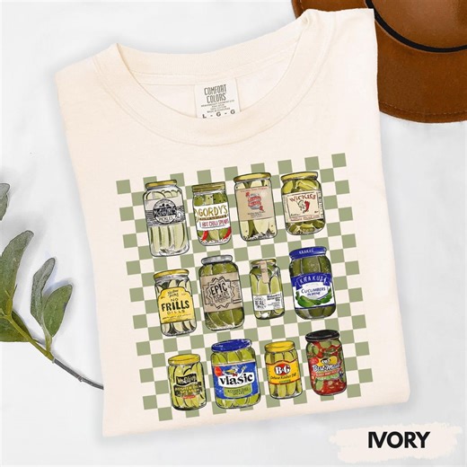 Vintage Pickle Jars Shirt, Cute Trendy Pickle Lover Shirt, Gift for Foodie Pickles Shirt Vintage Pickle Jars Comfort Colors Graphic Tee - Etsy