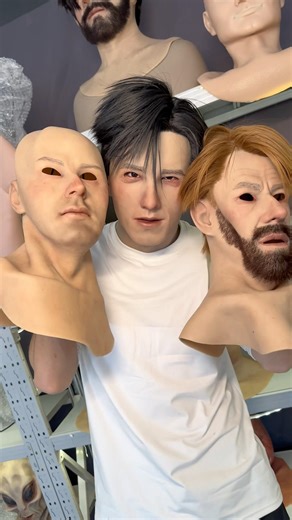 Global mask factory direct delivery.#siliconemask #mask #realistic #cosplay #funny