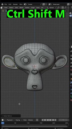 Make Work easy trick Mirror Selection in Blender #blenderustad