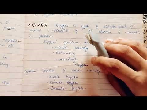 Buffer in operating system ! Single buffer Double buffer Circular buffer
