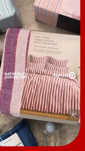 @louiburke styles the Reid Bed Set for breathable comfort that naturally feels better. | Target Australia