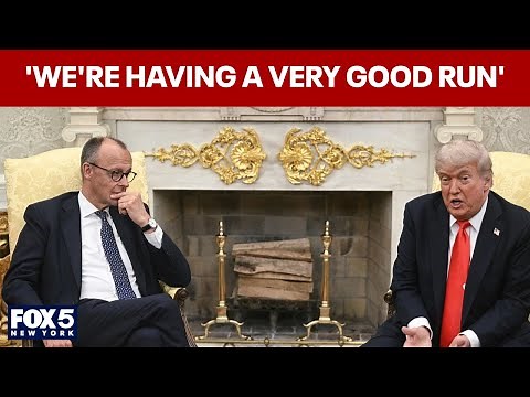 FULL: Trump, German Chancellor Merz talk at White House
