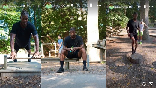 Watch: Jimmy Butler's offseason training regime lands him in 'Sweden forest' ahead of 2024-25 NBA season