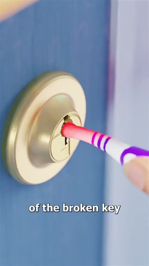 Broken Key Lock Hack—Simple Trick! #shorts