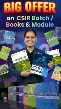 BIG OFFER on CSIR Batch / Books & Module | Dr. Ravina Rai #vedemy #csirveda #icmrveda #vedemymodule
