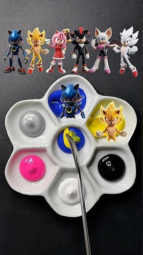 Sonic The Hedgehog Characters Are Color Mixing #sonic #gaming #sonicthehedgehog