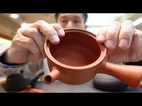 We explained the ultimate flat teapot made by a traditional Tokoname ware craftsman.