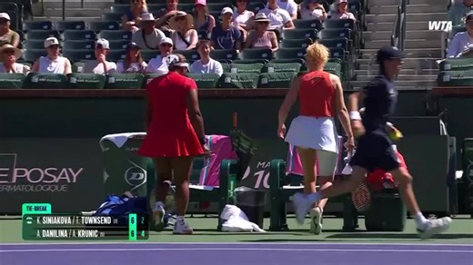 Full match replay: Siniakova and Townsend master the big moments to win Indian Wells