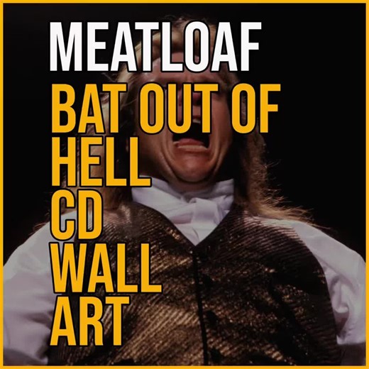 Meat Loaf Bat Out of Hell CD Wall Art