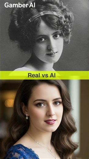 Real vs AI Face Restoration 🤯 Can You Tell the Difference? | AI Photo Transformation #shorts