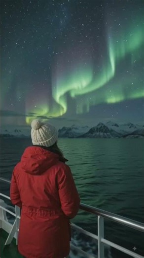Aurora & big whales sightseeing #lethergo