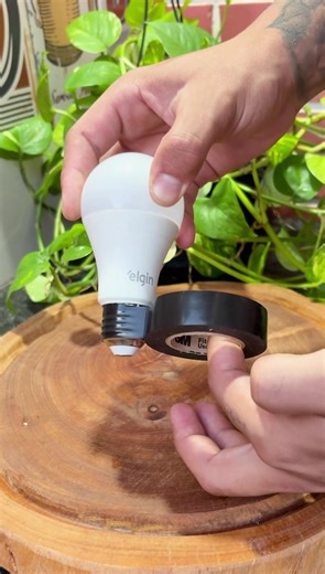 Just put electrical tape on the burned-out LED bulb! 😱🤯 #diy #lifetips #home