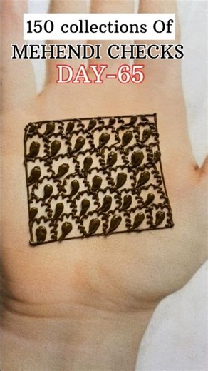 Mehendi Check Design DAY-65. #shorts #shortsfeed #viralshorts #trendingshorts #mehndi #mehendiart