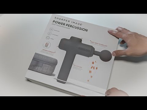 Sharper Image Power Percussion Deep Tissue Massager | Unboxing & Review |