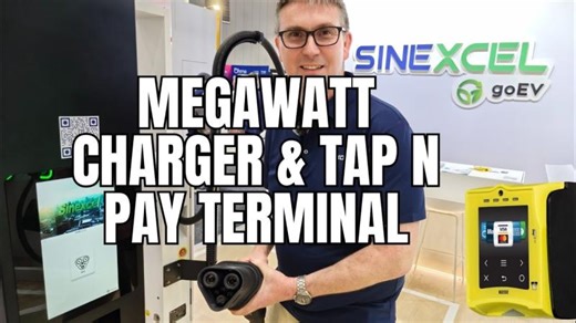 Sinexcel 1200kW Truck Charger Demo! Sinexcel Integrates With Nayax Tap n Pay Terminal