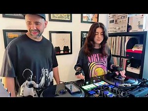 Freestyle scratch practice with dad ‪@iamdjshock‬ 🎚️🔥 #djmichelle #djshock #scratchdj #hiphop