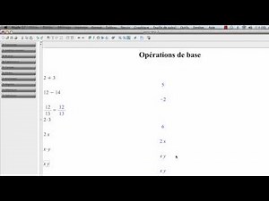 Laboratoire d'initiation au logiciel Maple 17 (laboratoire 1)