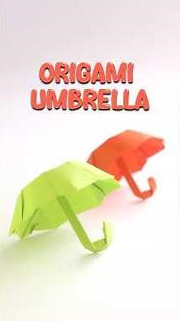Origami Umbrella ☂️ | Easy Paper Umbrella | Cute Mini Paper Craft #Shorts