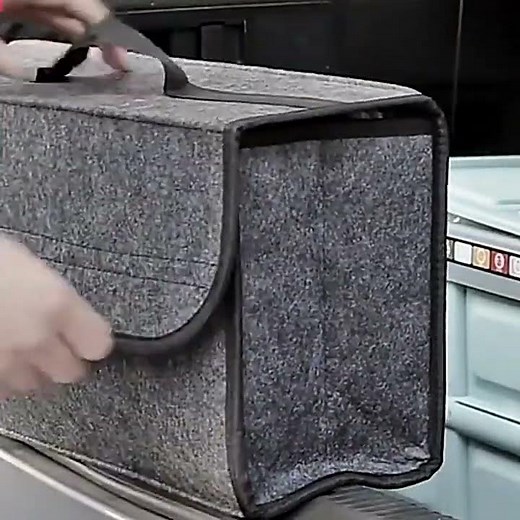 Large Anti Slip Compartment Boot Storage Organizer Tool Car Storage Bag Car Trunk Organizer Soft...