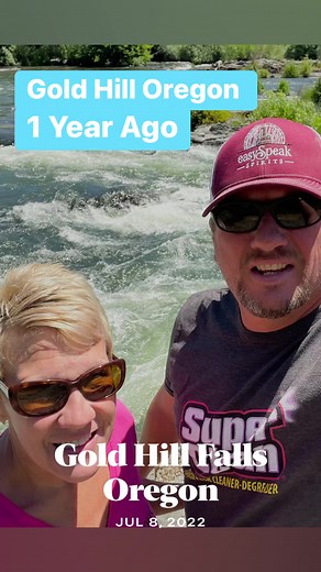 Hey Campoholics, a year ago we were in Oregon and we took a day trip to Gold Hill Oregon to look at the falls. This was a beautiful day. #thecampoholics #gdrvimpact #grdrv4life #rvnewbies #rvlife #rvtips #rvtrips #goldhill #oregon #tilomikhfalls | The Campoholics