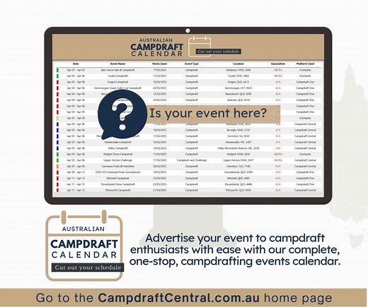 April is jam packed full of events! Have you checked the Australian Campdraft Calendar? Is your draft coming up? Let us know if you would like your event to be advertised here https://portal.campdraftcentral.com.au/AustralianCampdraf... | Campdraft Central