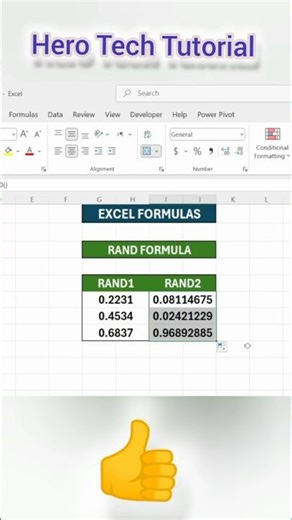 Excel Rand Formula in 10 SECONDS 🔥#excel #exceltips