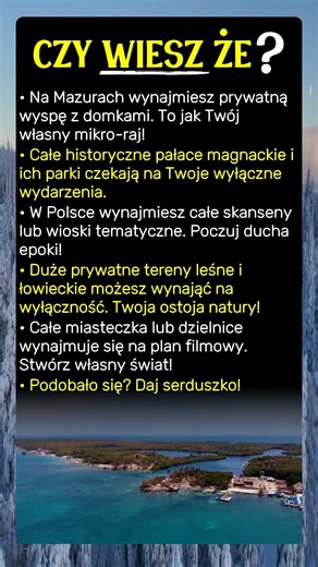 Wynajmij CAŁY kawałek Polski! Tak, to możliwe!