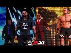 WWE 2K20 Roman Reigns Vs Brock Lesnar & TWO Paul Heyman ! WWE 2K20 GAMEPLAY !