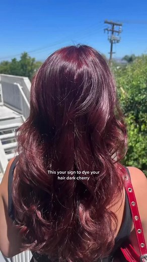 I used L’Oreal Casting Crème Gloss Semi-Permanent Hair Dye in 360 Black Cherry #loreal #semipermanent #hairdye #blackcherry #cherryhair #hair #redhair #fyp #newhair