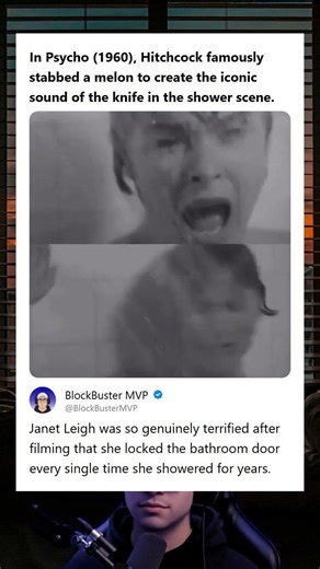 Psycho 1960 Hitchcock Stabbed a Melon for Shower Scene Knife Sound