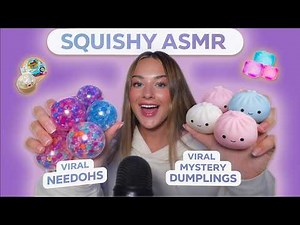 ASMR Trying VIRAL NeeDoh & Dumpling Squishies