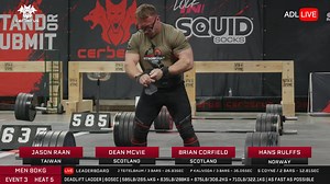 Mr Mcvie, a true Scottish Icon of strength, powering through the deadlift ladder at OSG 2025. Rewatch every second of the 2025 Cerberus Strength Official Strongman Games exclusively on officialstrongman.com | Officialstrongman. com